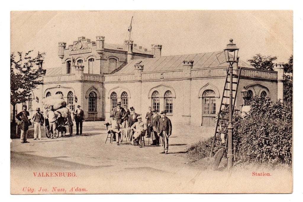 Valkenburg : Station (rond 1900)., Verzamelen, Ansichtkaarten | Nederland, Verzenden, Voor 1920, Ongelopen, Limburg