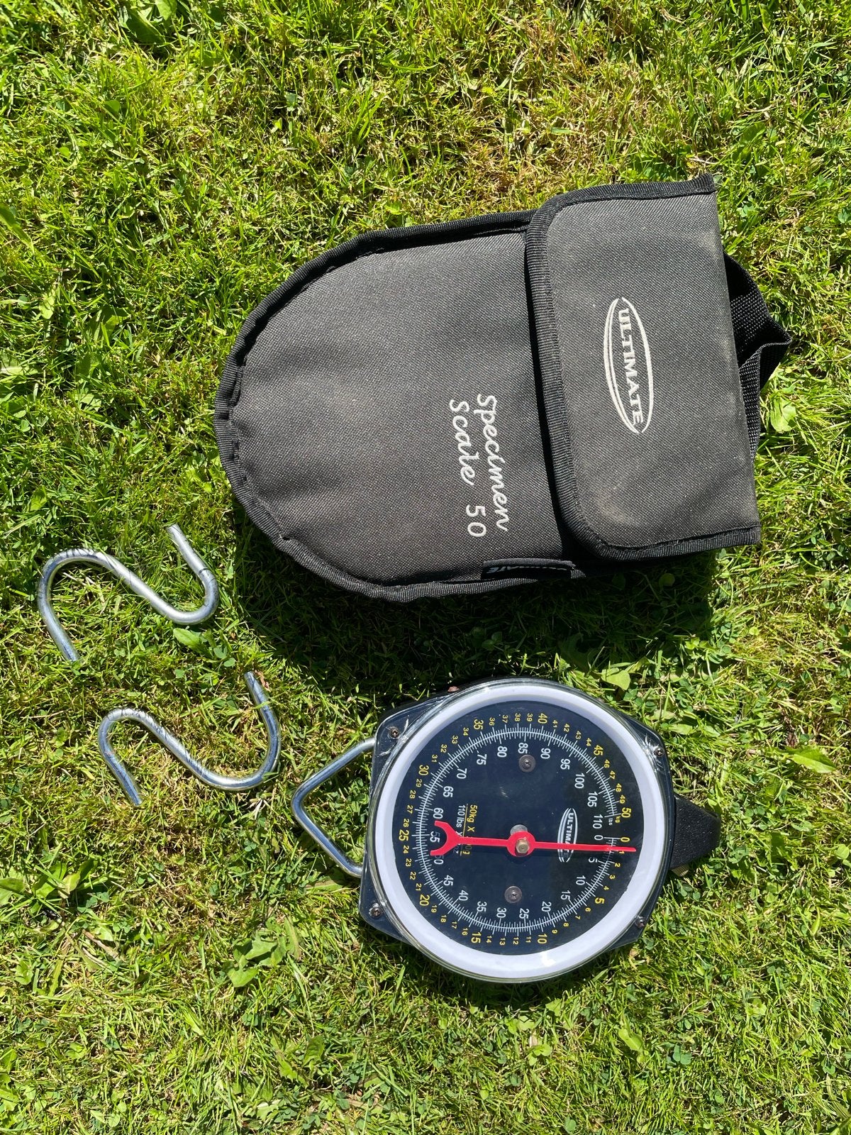 Ultimate Specimen Scale 50kg - Visweegschaal met hoes, Watersport en Boten, Ophalen, Gebruikt, Overige typen