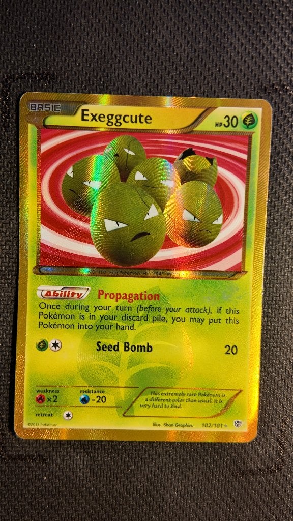 Exeggcute 102 Plasma Blast | Pokemon kaart, Ophalen, Zo goed als nieuw, Losse kaart, Foil