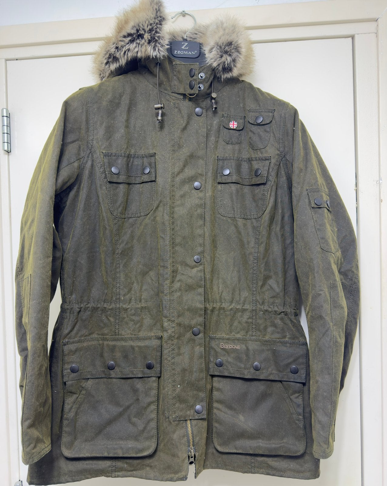 Barbour waxjas, Ophalen of Verzenden, Zo goed als nieuw, Groen