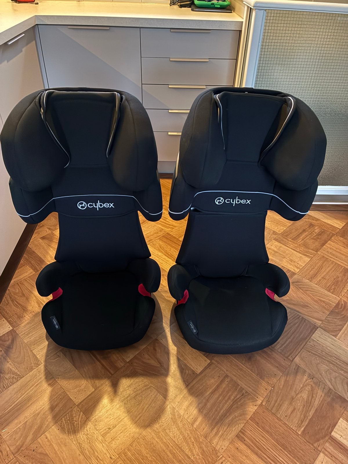 Cybex Solution X-fix autostoel (2 stuks beschikbaar), Autogordel of Isofix, Gebruikt, 15 t/m 36 kg, Verstelbare rugleuning