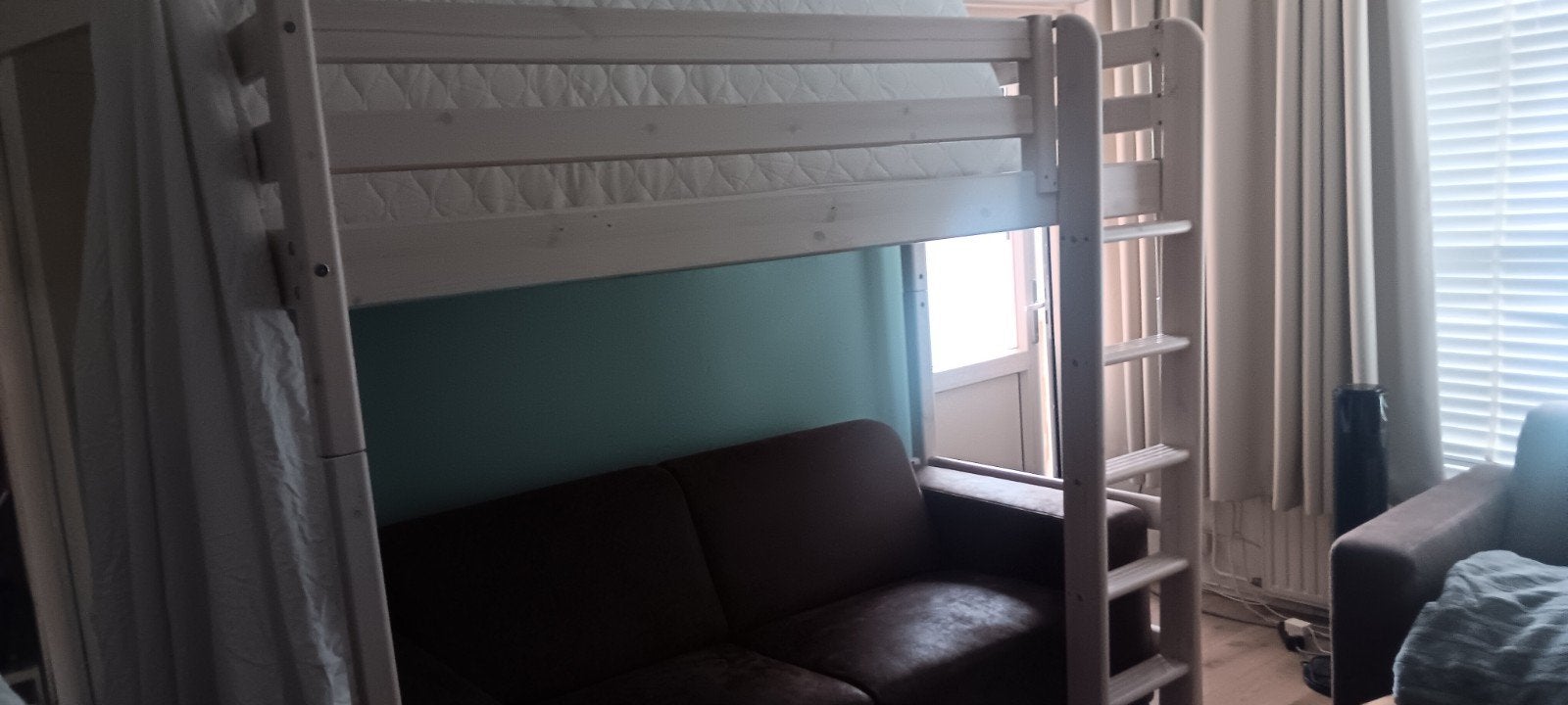 Onderstel hoogslaper Flexa, Ophalen, Eenpersoons, 90 cm, Hoogslaper