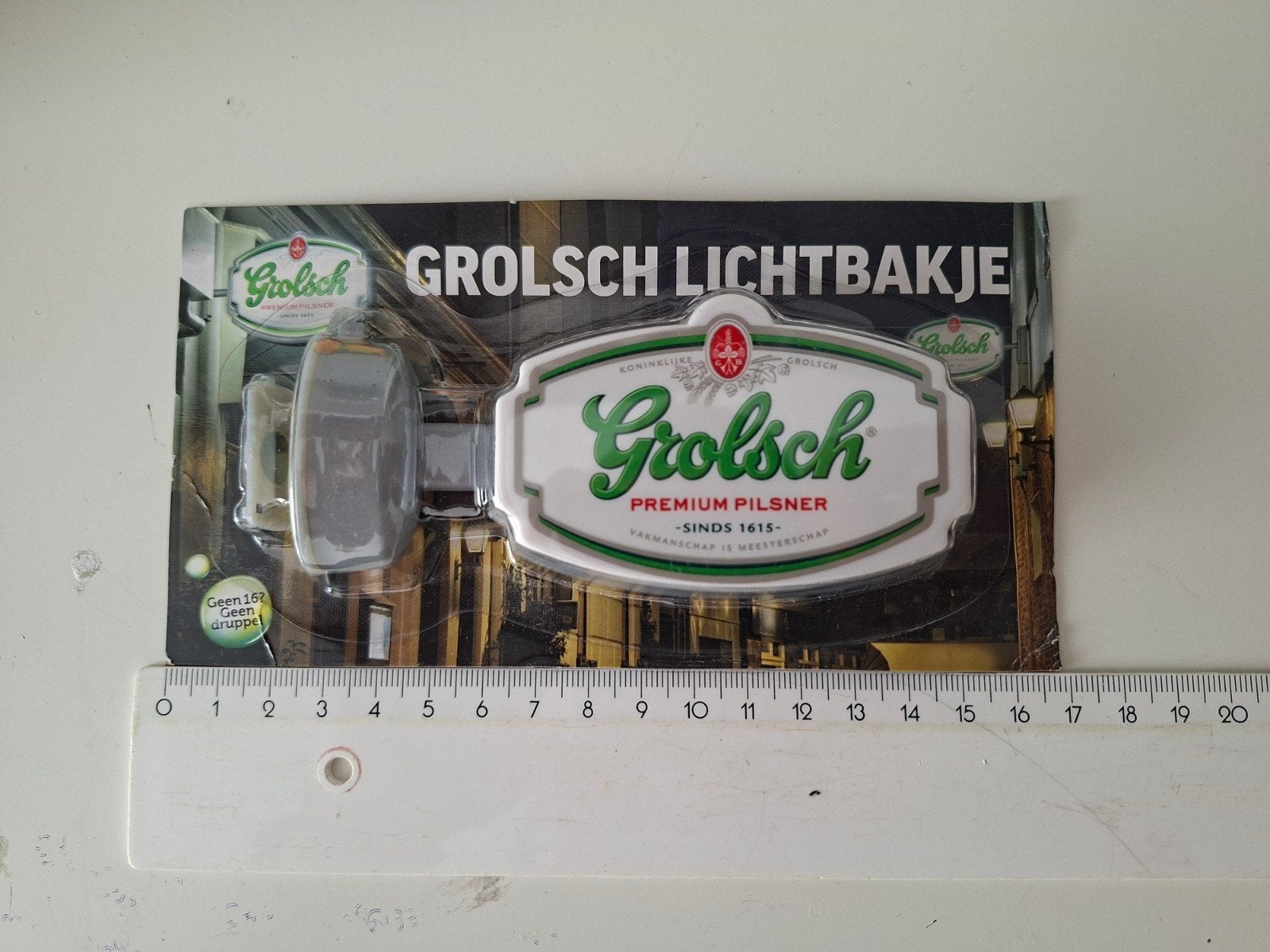 Grolsch magneet met licht, Ophalen of Verzenden, Nieuw, Grolsch