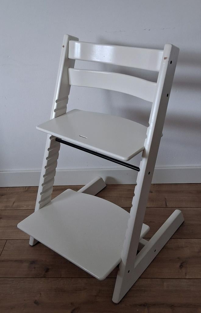 Stokke Tripp Trapp meegroeistoel - Wit, Ophalen, Gebruikt, Meegroeistoel, Aanschuifbaar