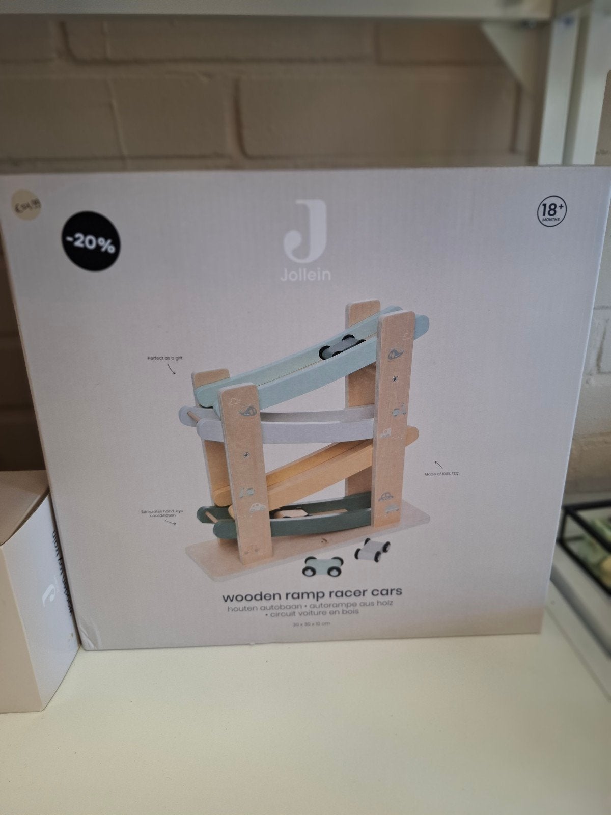 Houten autobaan – on the go (Jollein), Ophalen of Verzenden, Nieuw, Overige typen