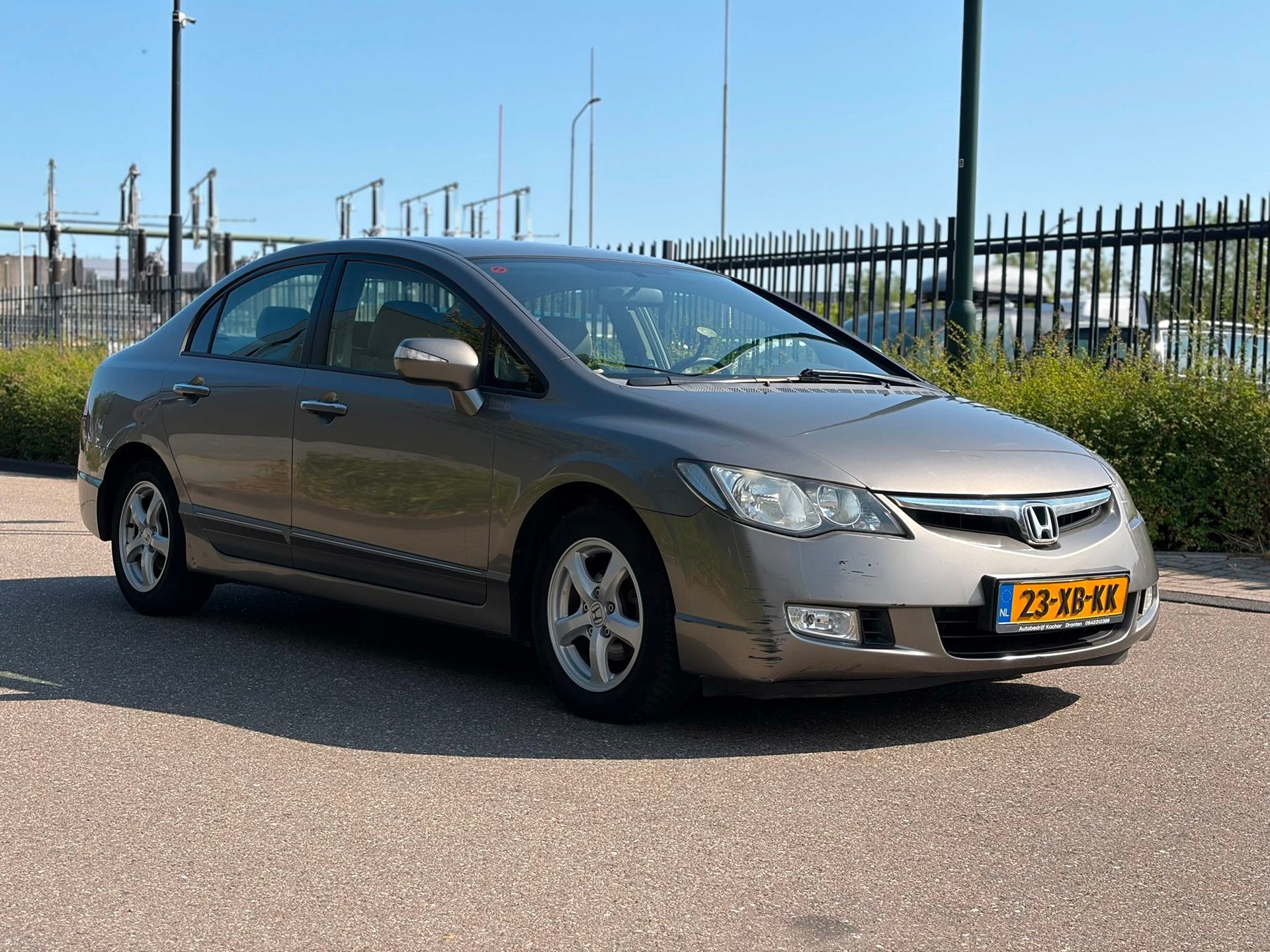 Honda Civic 1.3 Hybrid Export, Auto's, Honda, Stof, Gebruikt, Origineel Nederlands, Bedrijf