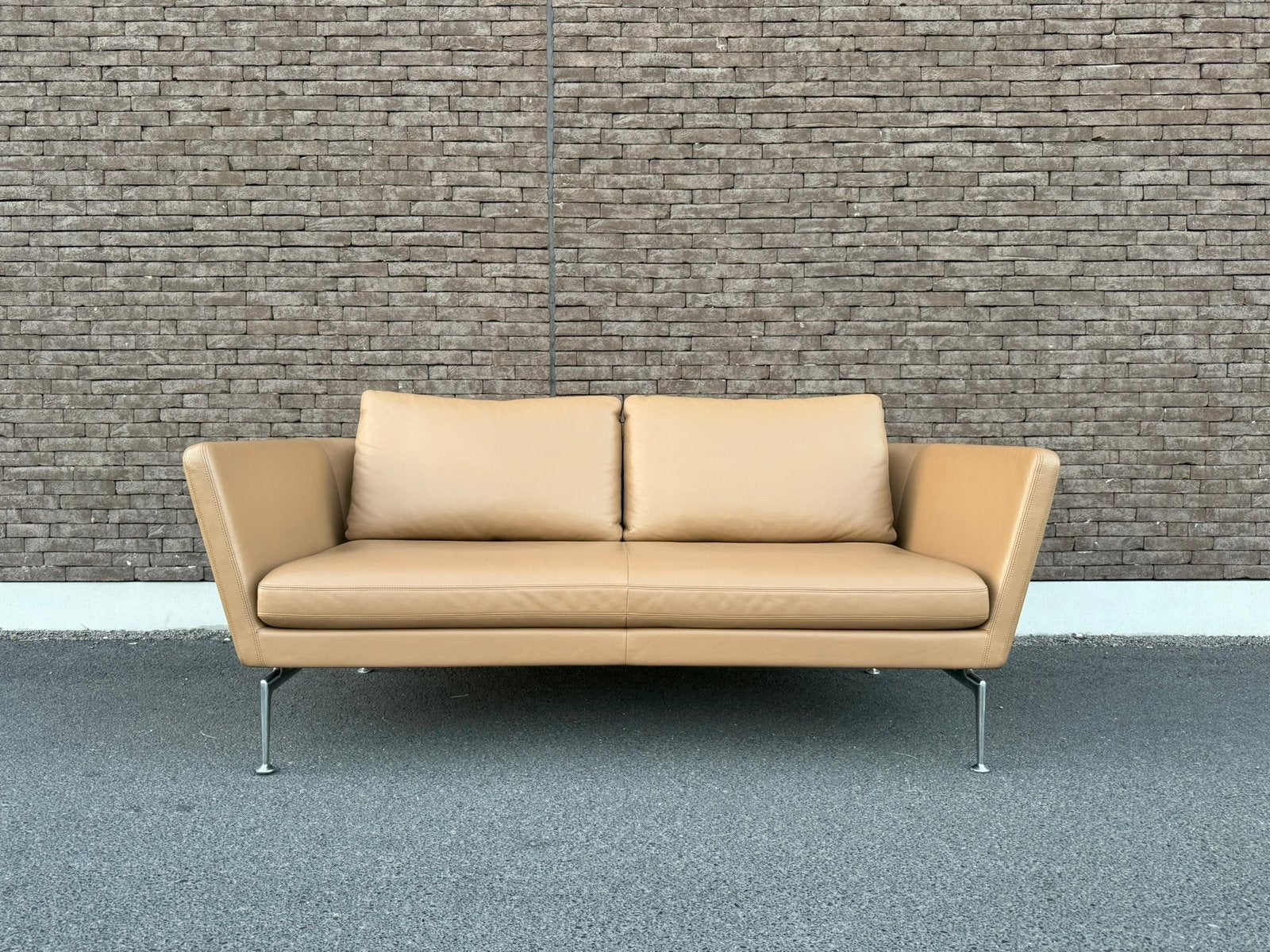 Vitra Suita 2-zits Sofa door Antonio Citterio, Huis en Inrichting, Ophalen of Verzenden, Zo goed als nieuw, Leer, Minotti cassina rolf benz knoll tulip eames jori leolux
