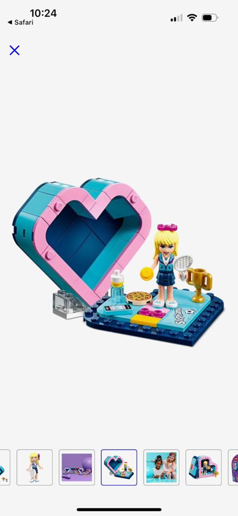 Lego Friends 41356 Stephanie’s hartvormige doos tennis, Compleet, Lego, Friends, Ophalen of Verzenden