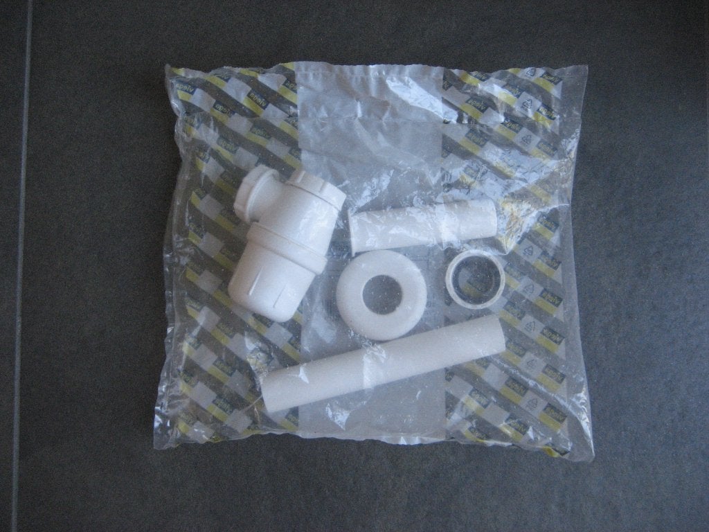 Viega bekersifon 1.1/4" x 32 mm muurbuis rozet wit, Ophalen of Verzenden, Nieuw, Overige typen
