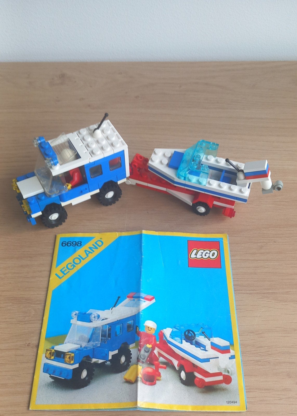 LEGO City 6698 Cruiser met boot en minifiguur, Gebruikt, Lego, Ophalen of Verzenden, Complete set