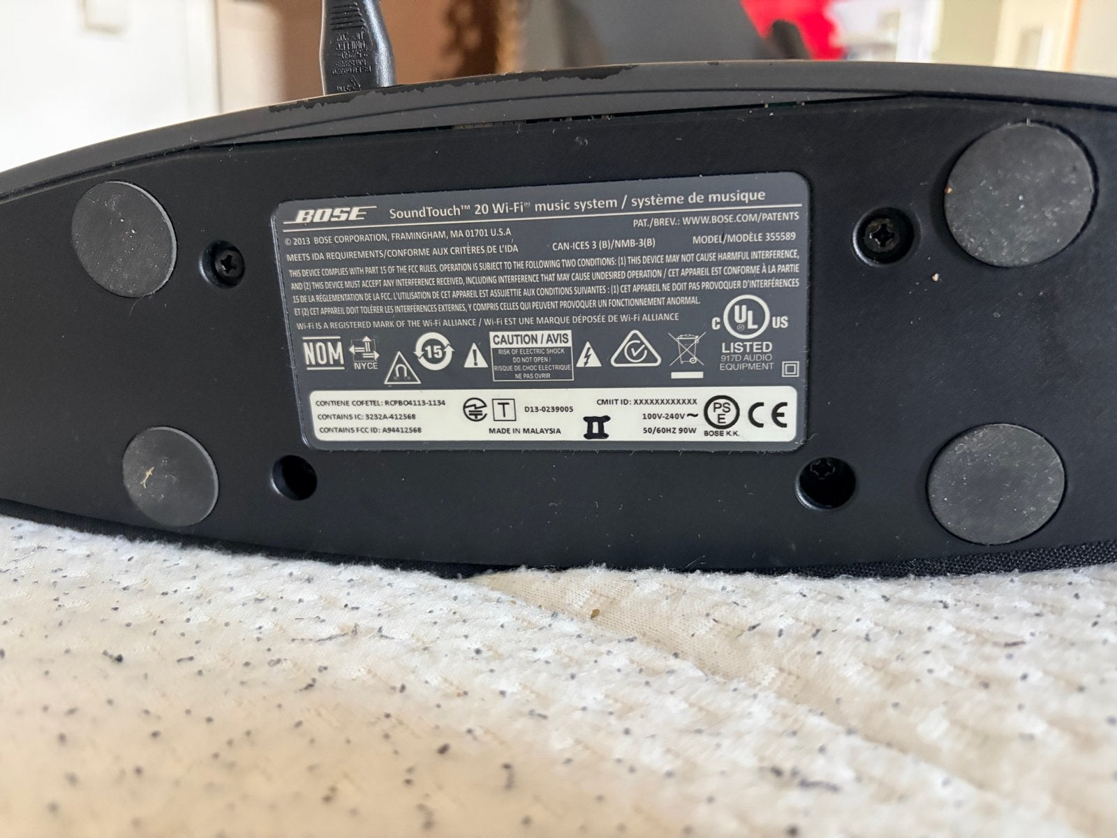 Bose SoundTouch 20 Wi-Fi music system met afstandsbediening, Overige merken, Gebruikt, Ophalen of Verzenden, Microset