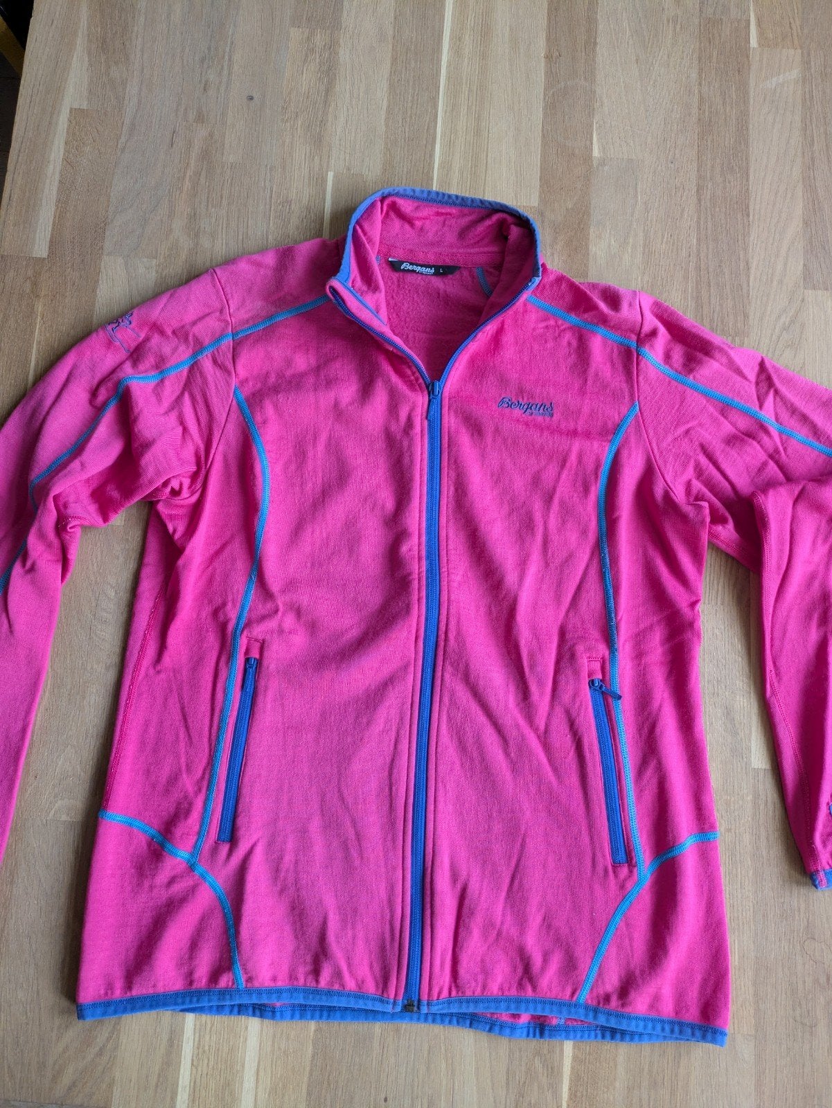 Bergans Vikke Jacket dames L, Merino, zgan, Maat 42/44 (L), Ophalen of Verzenden, Zo goed als nieuw, Roze