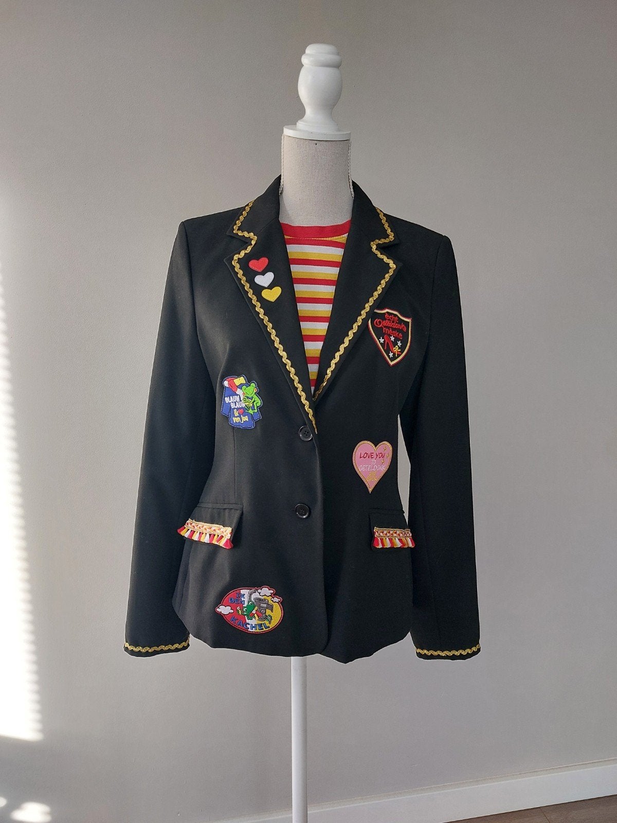 Oeteldonk jasje in maat M - 38/40 ❤️🤍💛, Maat 38/40 (M), Mexx, Carnaval, Nieuw