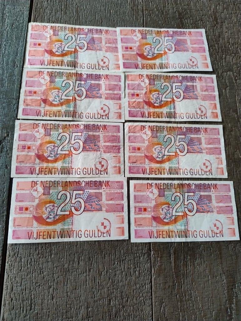 25 gulden biljetten, Postzegels en Munten, Ophalen of Verzenden, 25 gulden