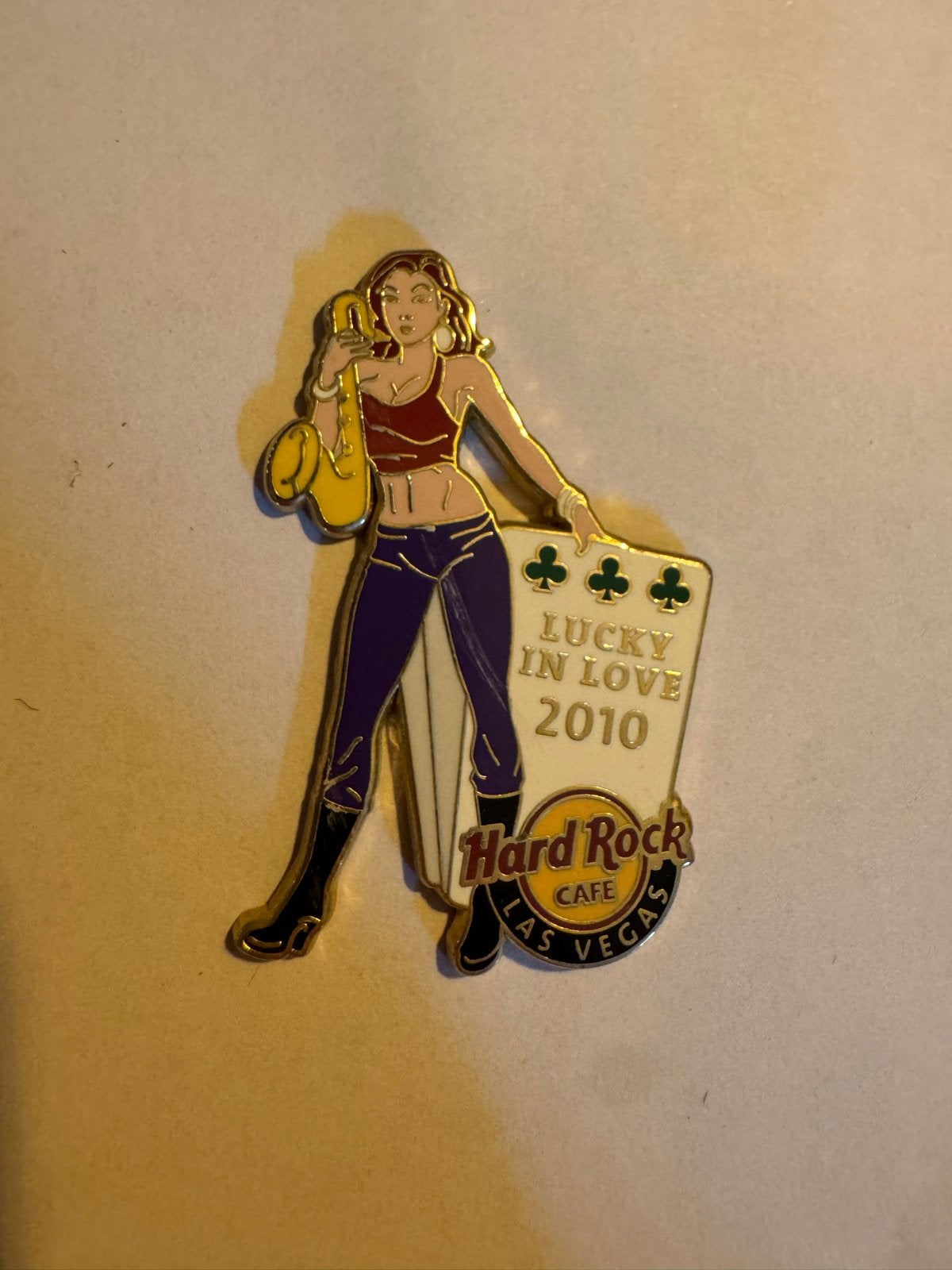 Hard Rock Cafe Las Vegas Pin - Lucky in Love 2010, Verzamelen, Speldjes, Pins en Buttons, Ophalen of Verzenden, Zo goed als nieuw