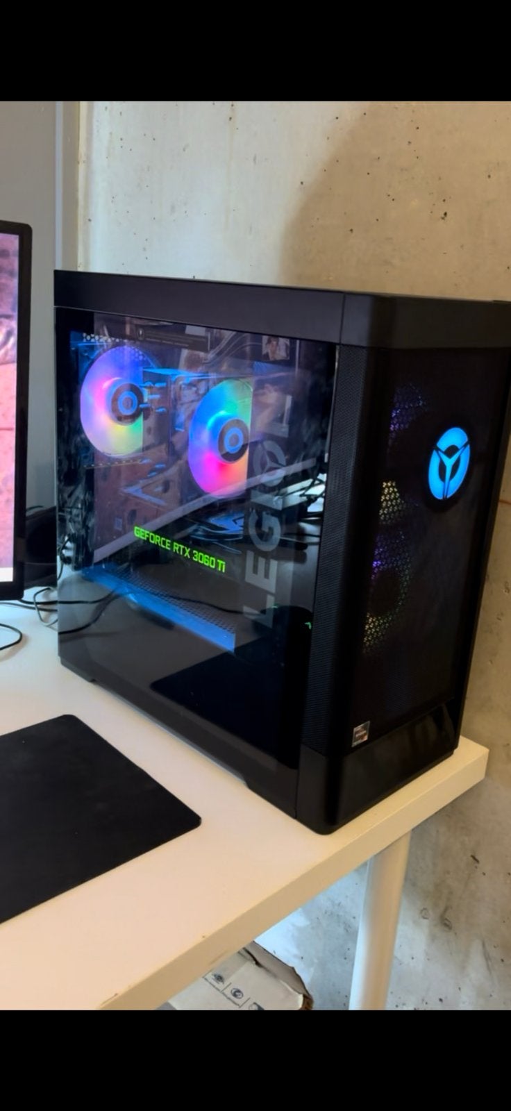 Foto 2 van Game pcLenovo Legion RTX 3060 Ti + AOC Gaming Monitor + Muis