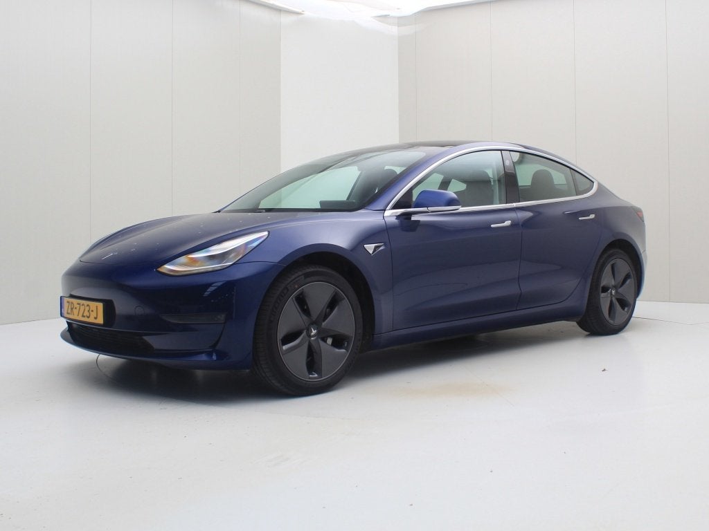 Tesla Model 3 Standard RWD Plus [ AUTOPILOT+18 INCH+PREMIUM, Auto's, Automaat, Gebruikt, Zwart, Blauw