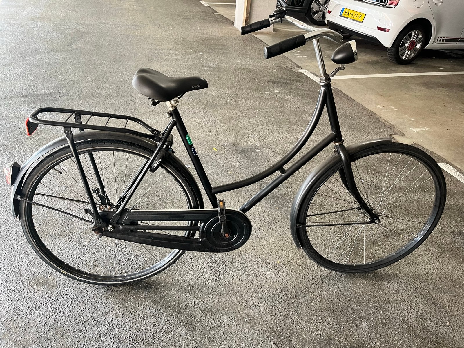Damesfiets met defect achterwiel - opknapper, Fietsen en Brommers, Fietsen | Dames | Damesfietsen, Terugtraprem, Ophalen, Overige merken