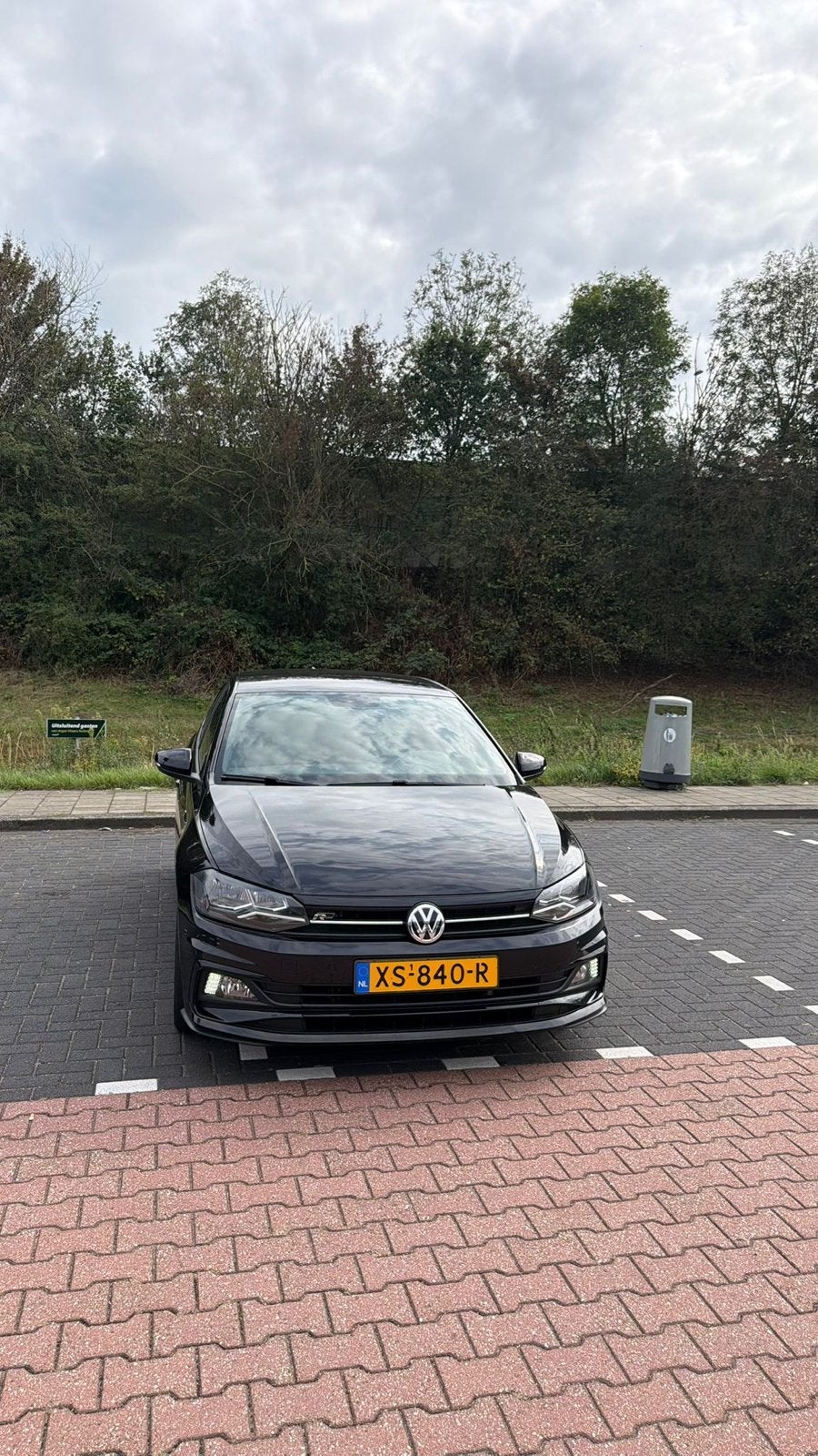 Volkswagen Polo 1.0 TSI 95pk 7-DSG 2019 Zwart R-Line pakket!, 95 pk, Origineel Nederlands, Particulier, 1080 kg