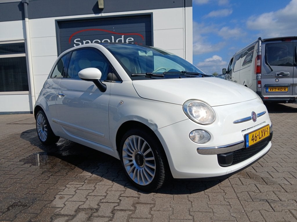 Fiat 500 1.2 Automaat/Pano/D. Riem vernieuwd/Dealer onderhou, Stof, Gebruikt, 1242 cc, 4 cilinders