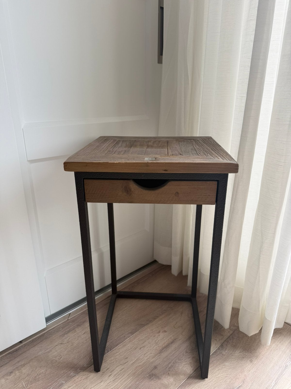 Rivièra Maison Shelter Island Bed Cabinet - nachtkastje hout, Ophalen, Gebruikt, Minder dan 45 cm, 70 cm of meer