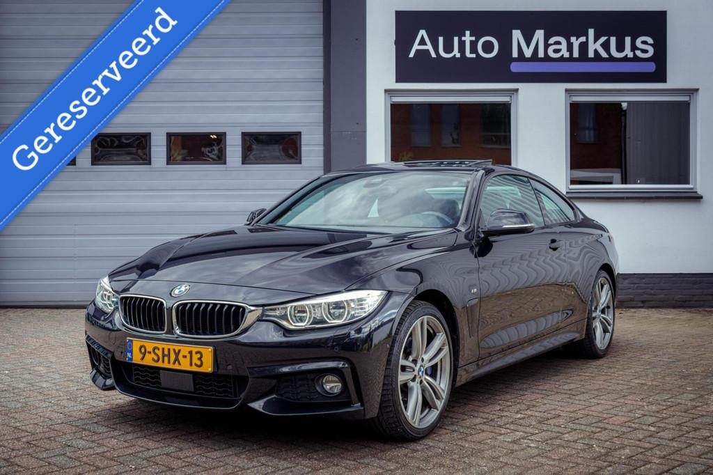 BMW 4-serie Coupé 435i xDrive 3X M-Sport|HUD|ACC|Pano|H/K|3, Euro 6, 4-Serie, 4 stoelen, Zwart