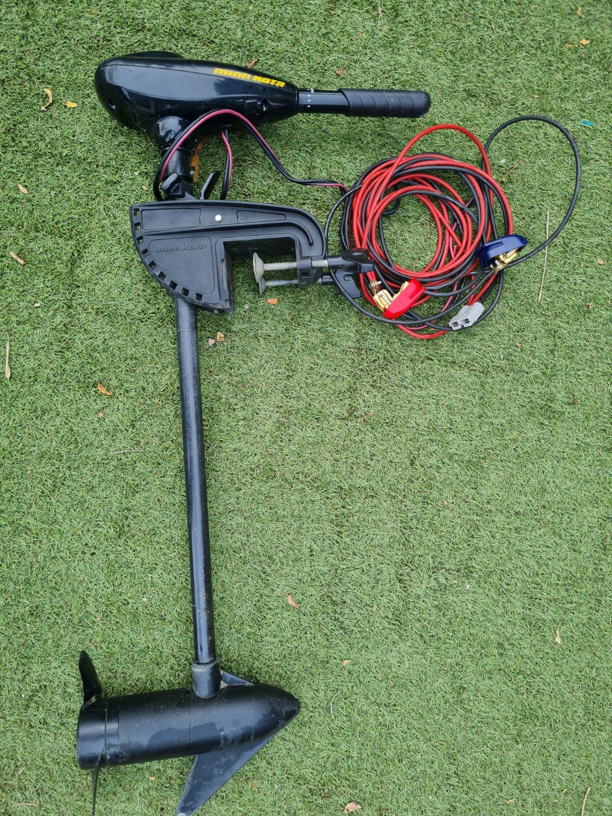 Minn Kota Vector electro motor met accu, Ophalen, Gebruikt