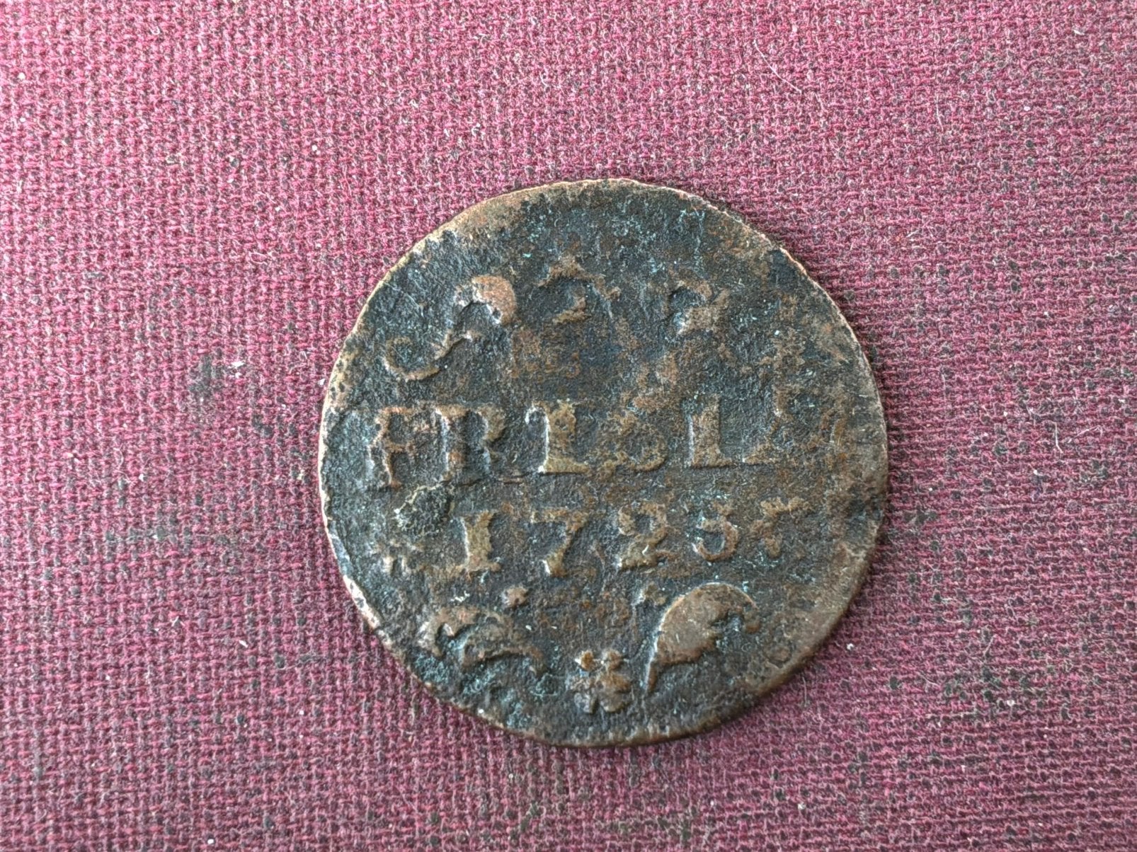 Duit Friesland 1723, Postzegels en Munten, Munten | Nederland, Ophalen of Verzenden, Vóór koninkrijk, Overige waardes