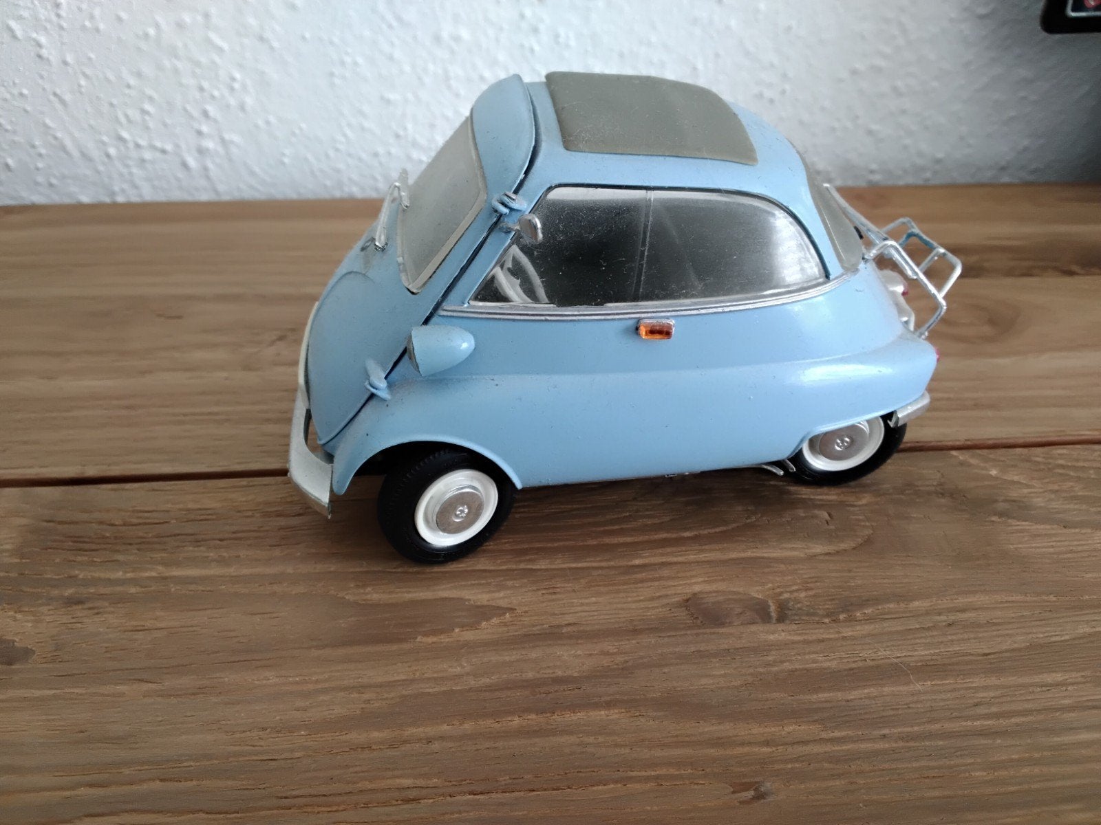 BMW Isetta 250 modelauto - Lichtblauw, Overige merken, Auto, 1:32 tot 1:50, Ophalen of Verzenden
