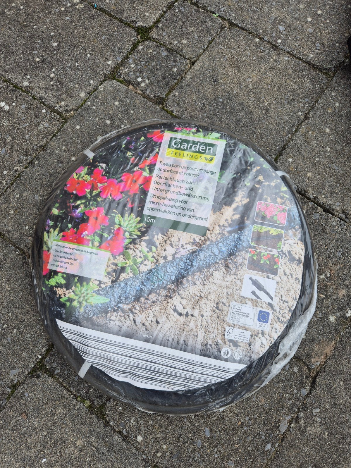 Garden Feelings Druppelslang 15m voor micro-bewatering, Tuin en Terras, Ophalen of Verzenden, Nieuw, Tuinslang