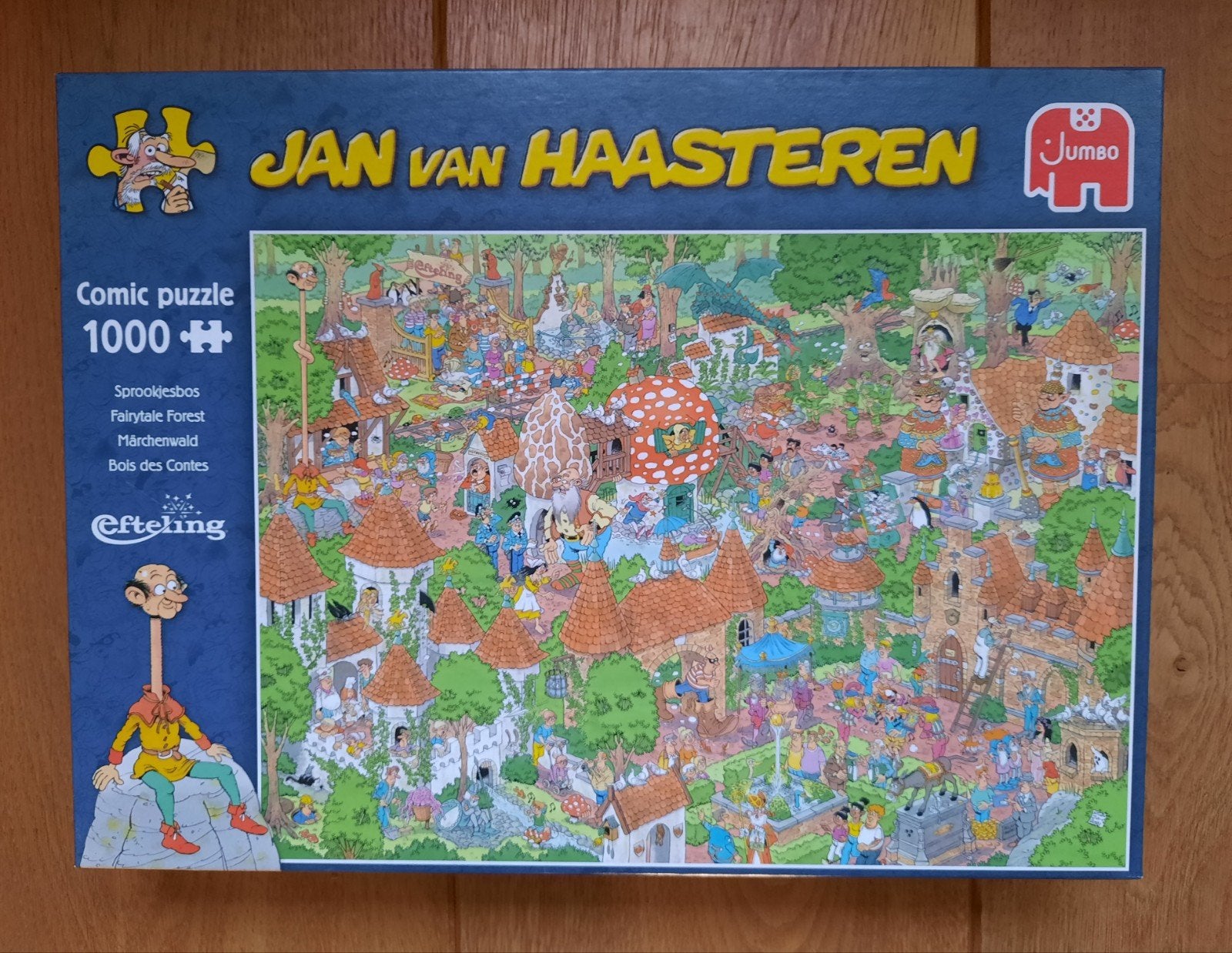 Jan van Haasteren Efteling Sprookjesbos Puzzel 1000 stukjes, Ophalen of Verzenden, 500 t/m 1500 stukjes, Gebruikt, Legpuzzel