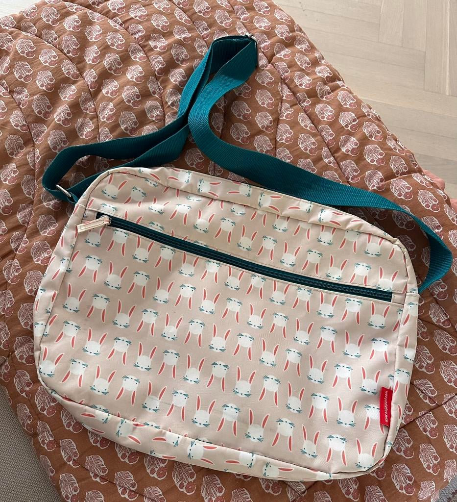 Schoudertas kinderen van Engelpunt kleur nude konijntjes, Ophalen, 30 tot 40 cm, Overige kleuren, Zo goed als nieuw