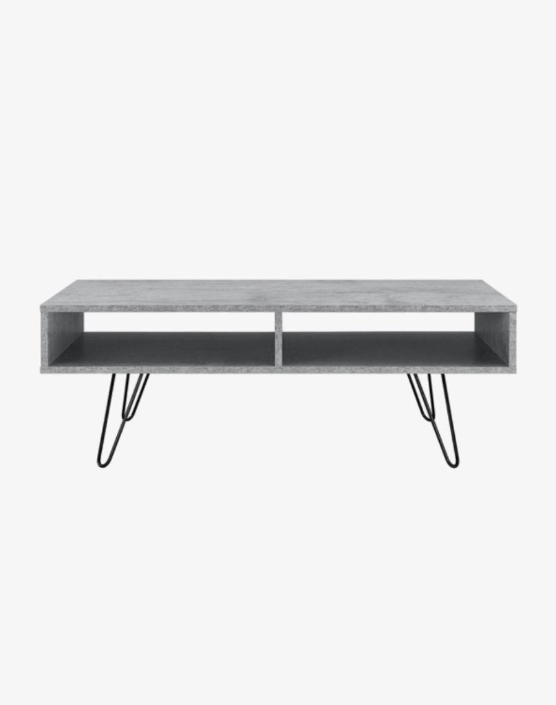 Salontafel met Betonlook –  (100x60x35), Ophalen, 100 tot 150 cm, 50 tot 75 cm, 50 tot 100 cm