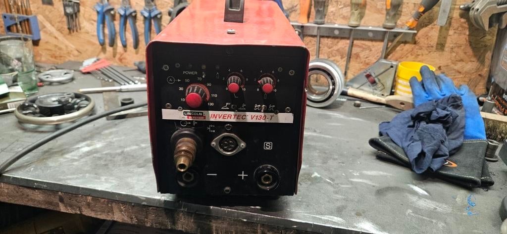 Lincoln Invertec V130-T TIG Lasapparaat, Doe-het-zelf en Verbouw, Gereedschap | Lasapparaten, Ophalen, Gebruikt, Minder dan 150 ampère