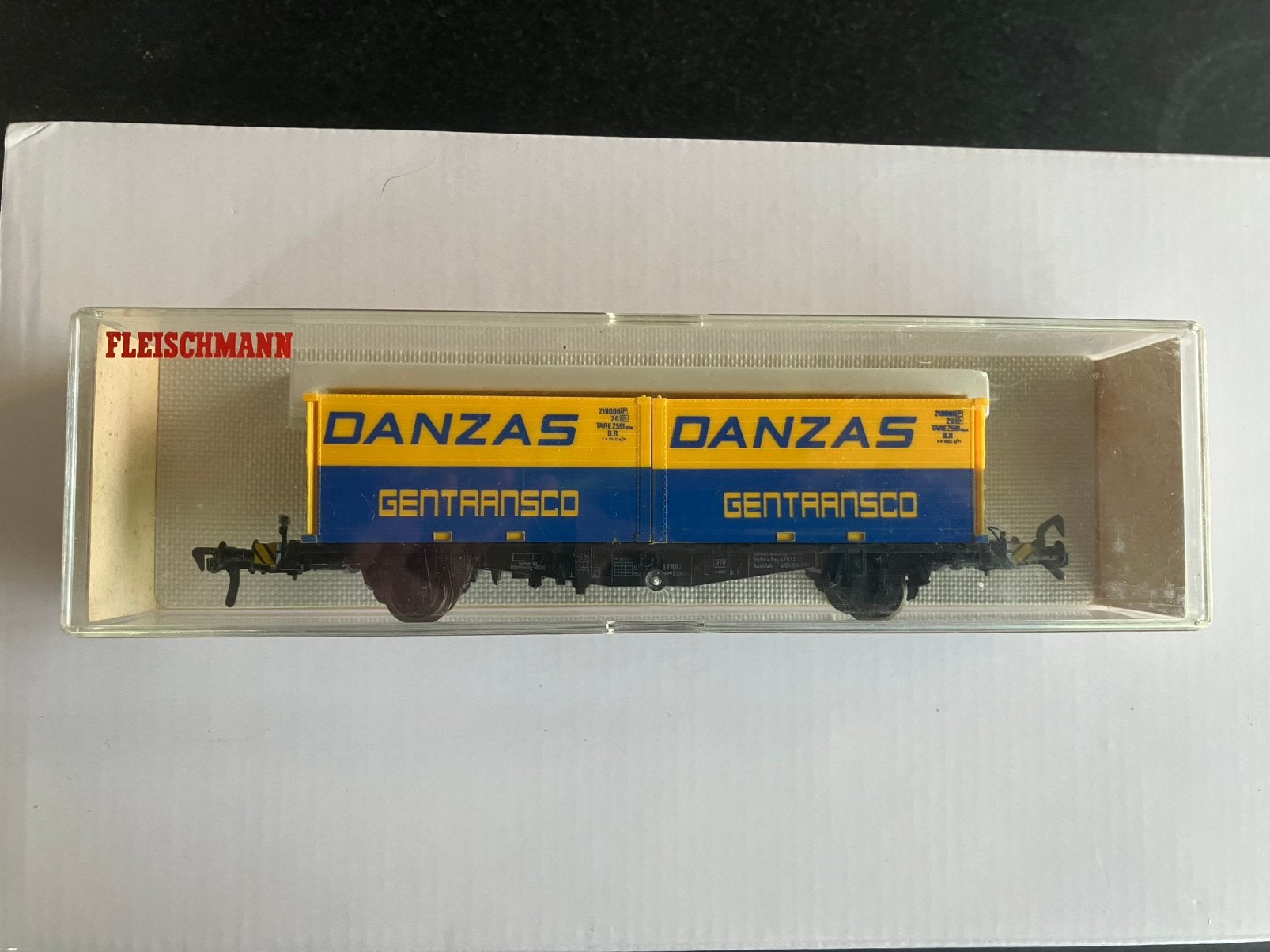 Fleischmann H0 5233 DB Containerwagen, Hobby en Vrije tijd, Gelijkstroom, Fleischmann, Wagon, Ophalen of Verzenden