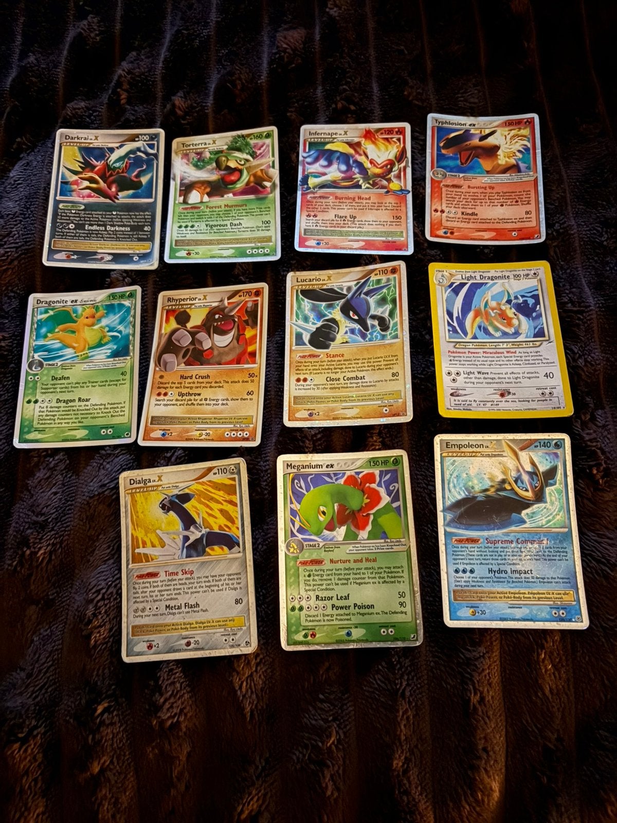 11x Vintage Pokémon kaarten EX & LV.X – Holo, Ophalen of Verzenden, Gebruikt, Meerdere kaarten