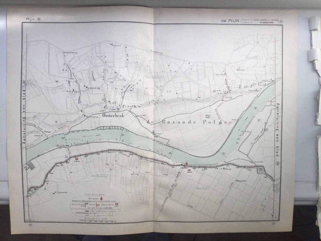 Oosterbeek,1872., Cartografie, Ophalen of Verzenden, Met tekst, 51 cm