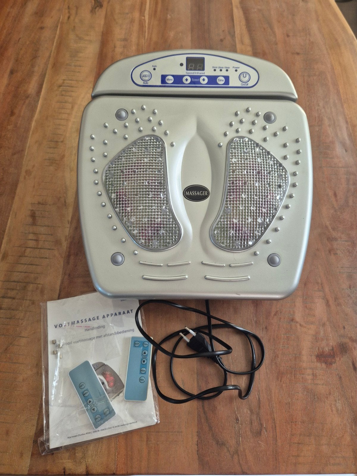 Voetmassage apparaat met infrarood en afstandsbediening, Ophalen of Verzenden, Gebruikt, Apparaat
