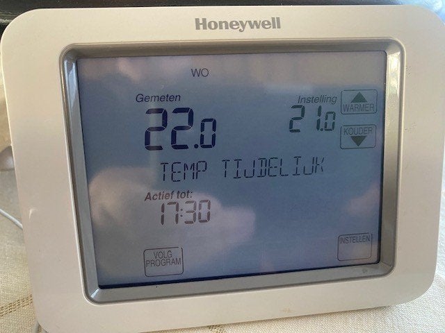 Honeywell Chronotherm TH8200G1004, Doe-het-zelf en Verbouw, Ophalen of Verzenden, Slimme thermostaat, Zo goed als nieuw