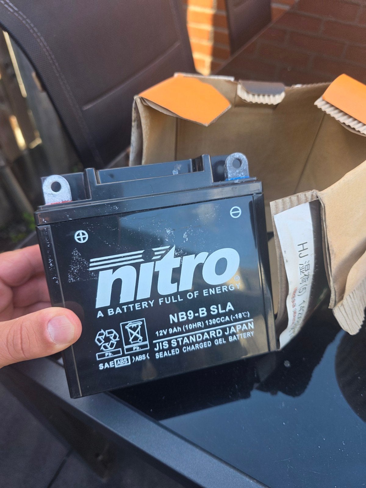 Nieuwe Nitro 12V 9Ah Scooter Accu - Premium Gel Batterij, Fietsen en Brommers, Ophalen, Nieuw, Overige typen, Overige merken