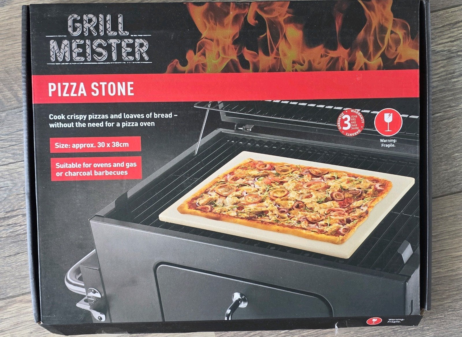 Nieuwe Grill Meister Pizzasteen - 30x38cm, Witgoed en Apparatuur, Ophalen of Verzenden