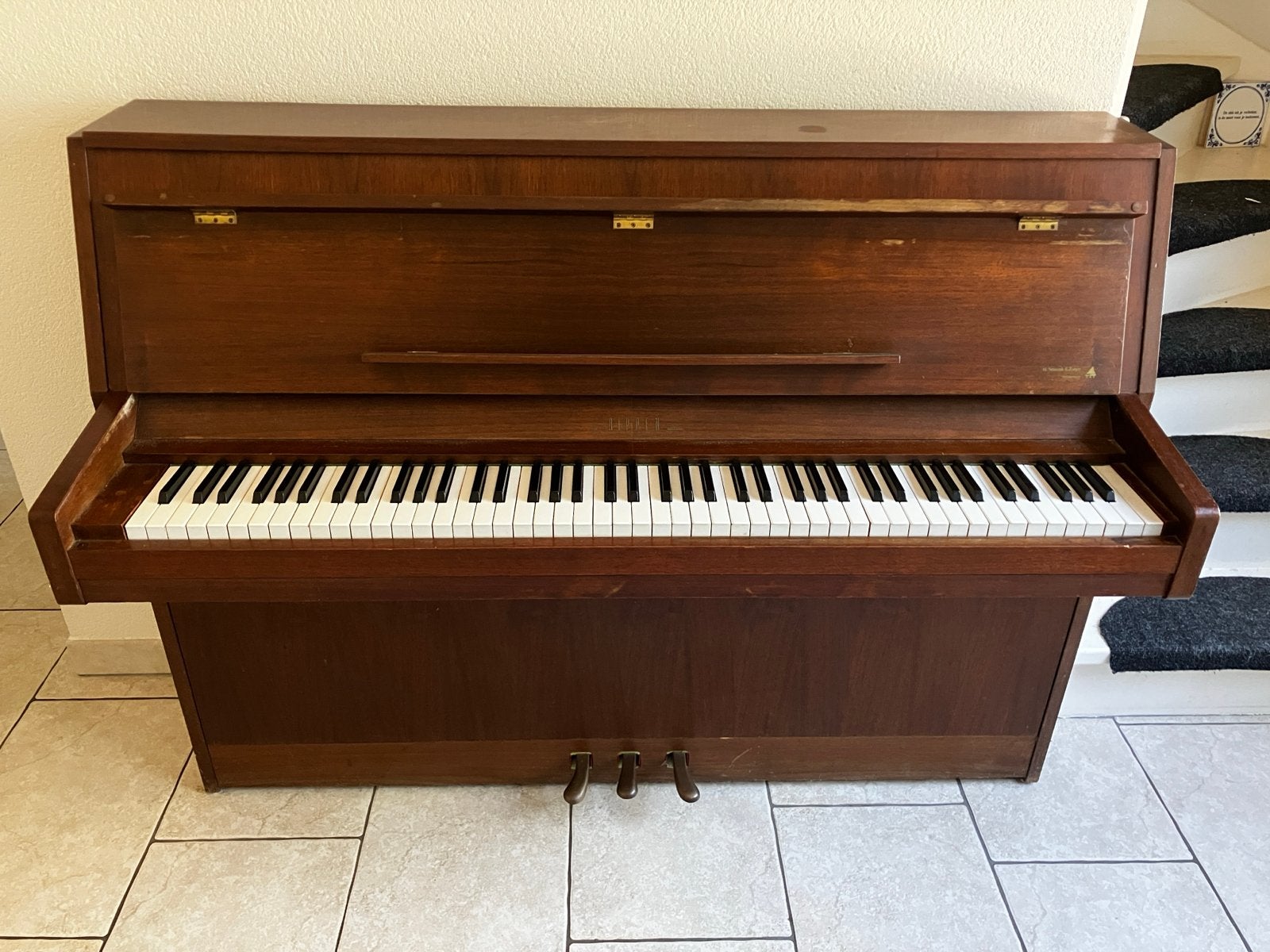 Rippen Piano, Ophalen, Gebruikt, Bruin, Piano