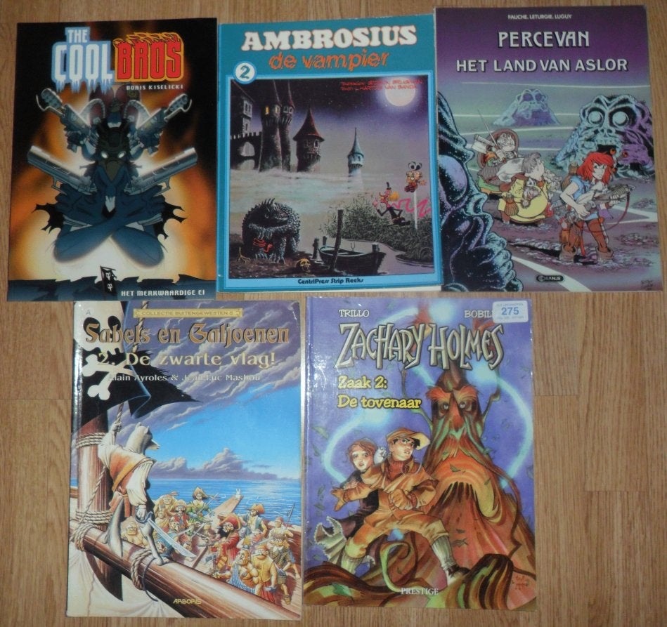 5x AMBROSIUS The Cool Bros PERCEVAN Zachary Holmes GALJOENEN, Meerdere stripboeken, Ophalen of Verzenden, Gelezen