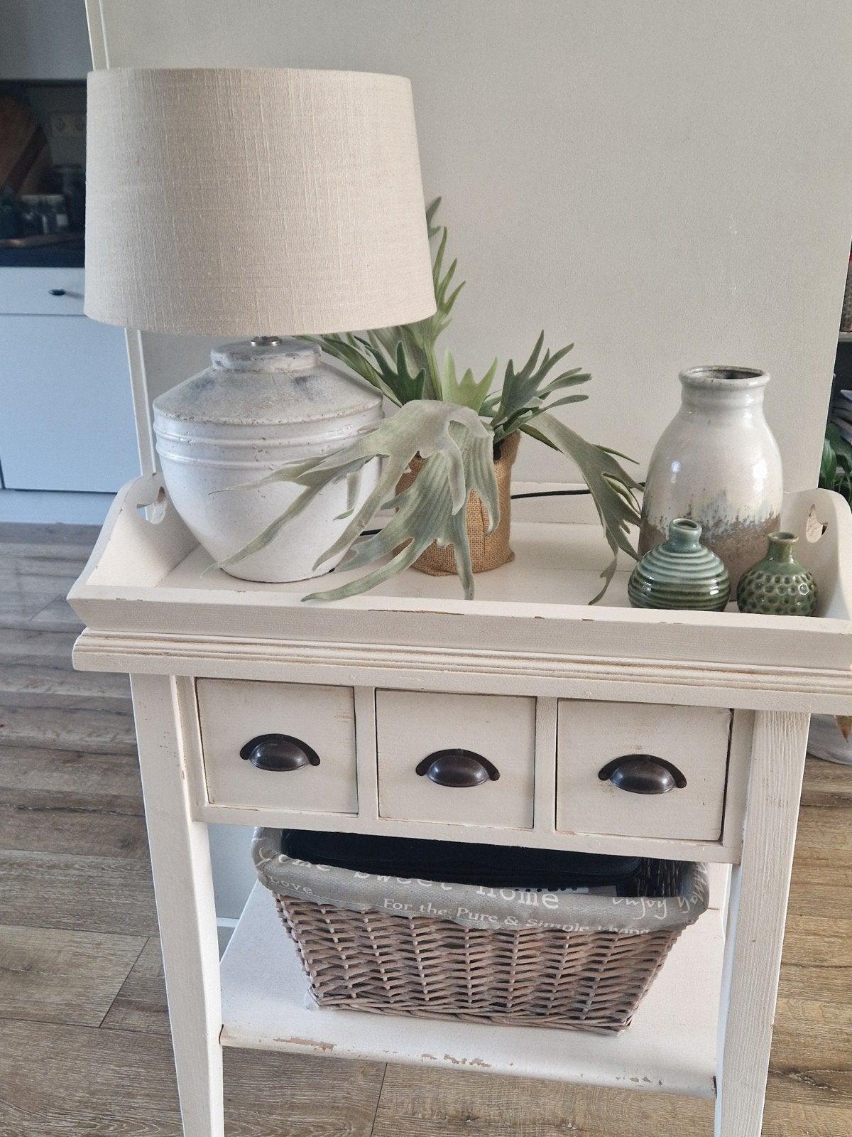 Sidetable/Bijzettafel Loods5 met lades en dienblad, Huis en Inrichting, Ophalen, Gebruikt, 55 tot 75 cm, 60 cm of meer