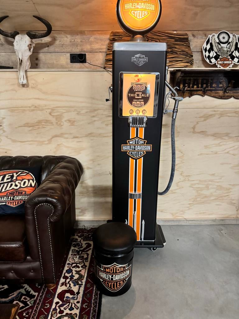 Harley-Davidson & Jack Daniel's Benzinepompen met LED, Motoren, Ophalen
