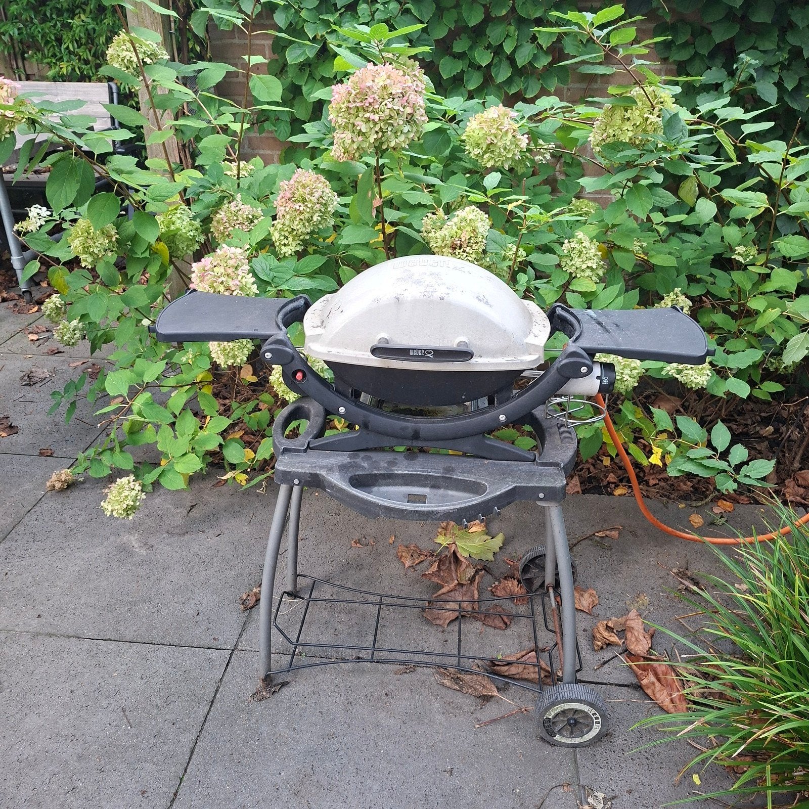 Weber Q100 gasbarbecue met onderstel, Ophalen, Gebruikt, Weber