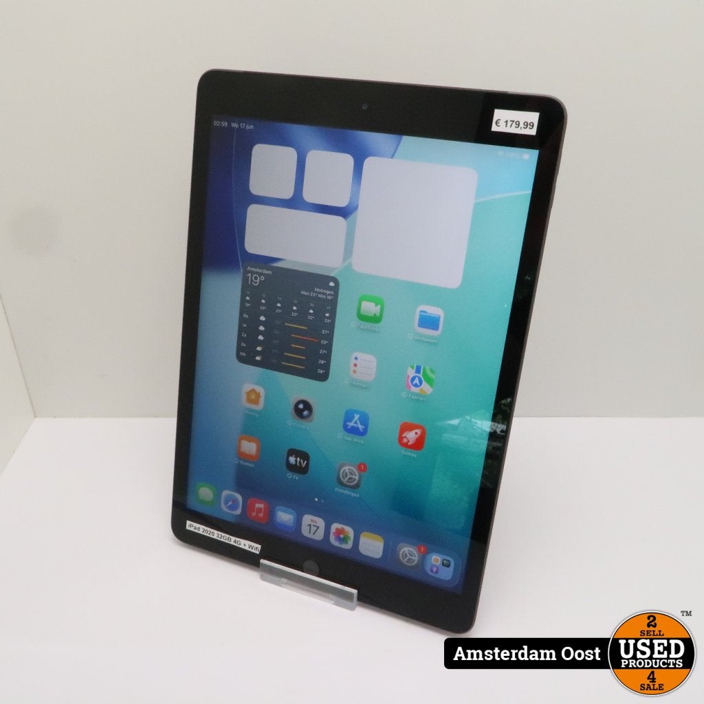 iPad 2020 8th Gen 32GB 4G + Wifi | in Prima Staat, Computers en Software, Apple iPads, Apple, Zo goed als nieuw, Support@apple.com