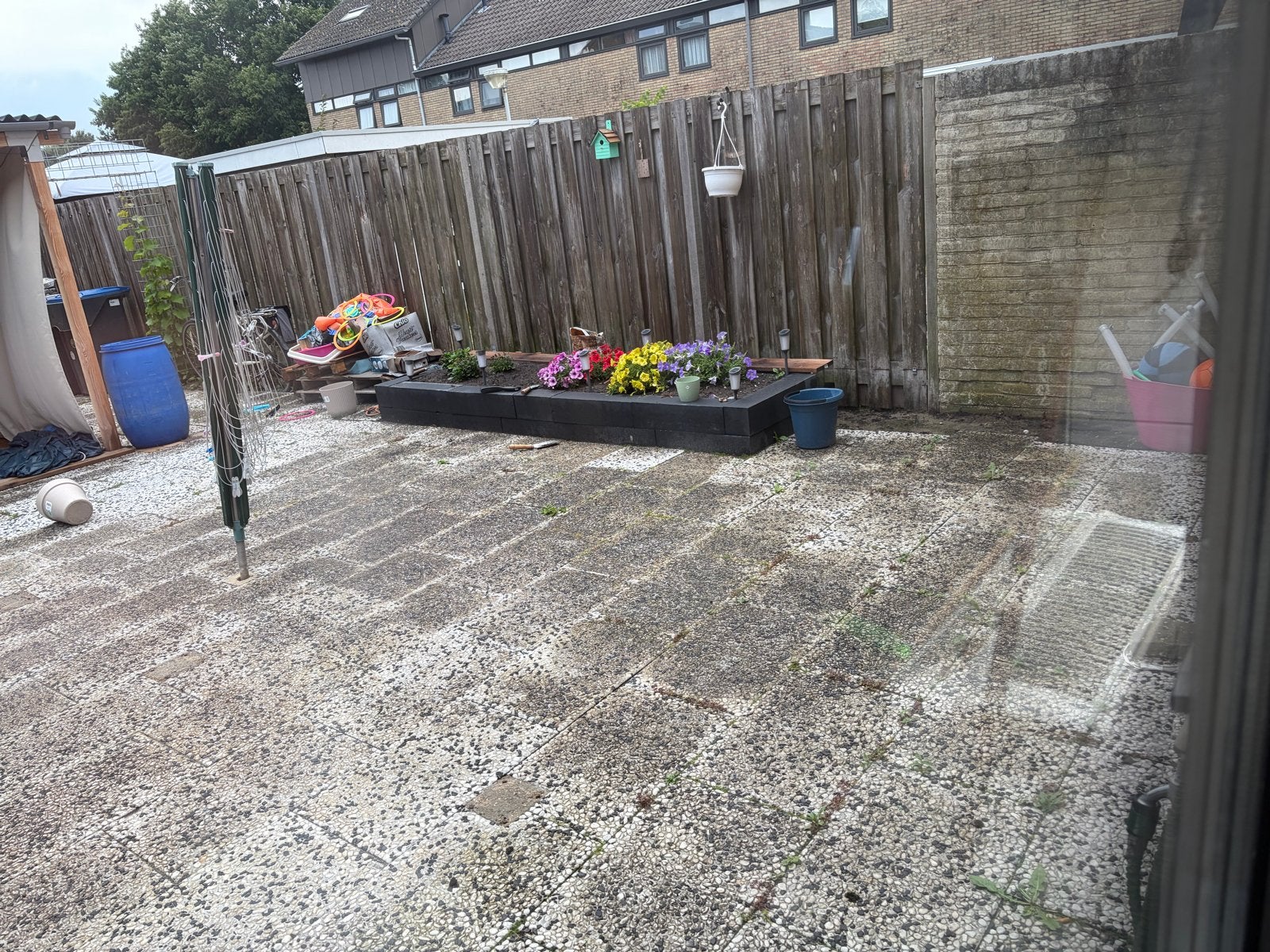 Gebruikte tegels voor tuin of oprit, Tuin en Terras, Tegels en Klinkers, Ophalen, Gebruikt, 10 m² of meer, Beton