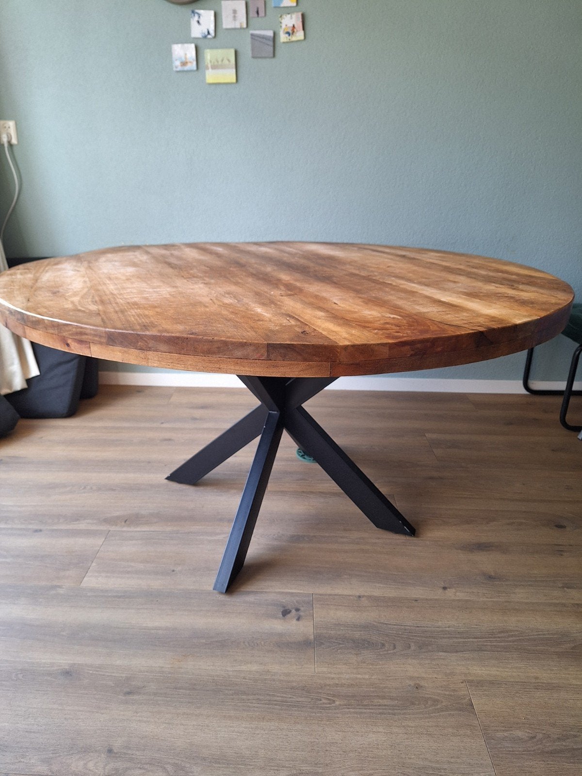 ronde eettafel, Ophalen, Gebruikt, Rond, Vijf personen of meer