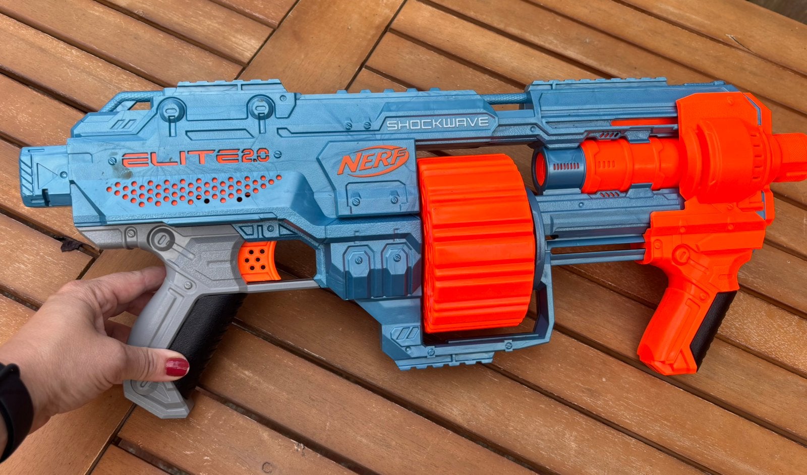 NERF Elite 2.0 Shockwave RD 15, Ophalen, Gebruikt